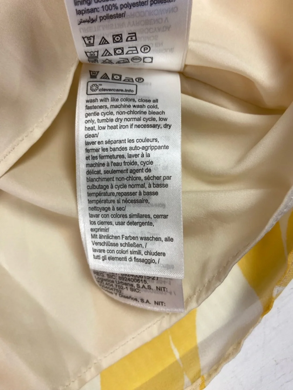 Calvin Klein Yellow Abstract Sleeveless Blouse XL Sheer Lightweight Top